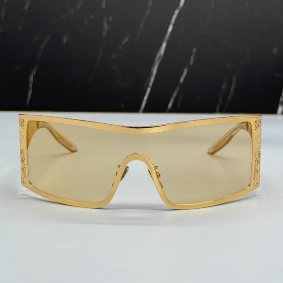 NEW DOLCE&GABBANA DG2317 02/71 GOLD/BLACK SUNGLASSES DG2317 0271 EYEWEAR - Picture 5 of 13
